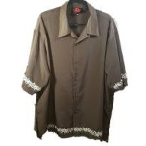 CLOTHING New Brown Men's Shirt Siz XXL